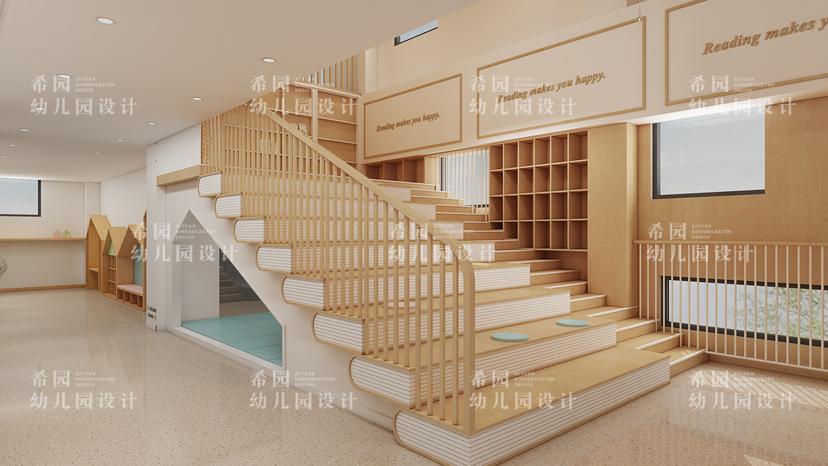 幼兒園樓梯竟然這樣設計?創意童趣兩不誤