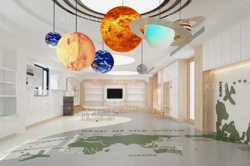 幼兒園室內裝修展示對兒童們的效果