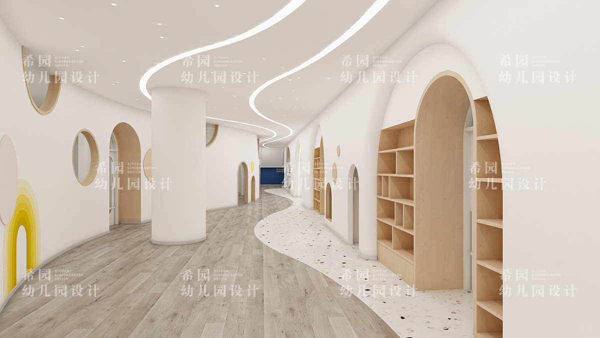 幼兒園設(shè)計之過道也能創(chuàng)意加分